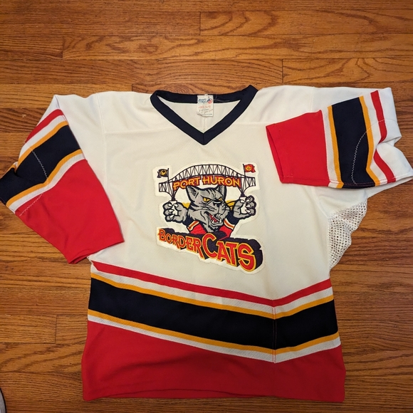 athletic knit Shirts & Tops Vintage Port Huron Border Cats Jersey